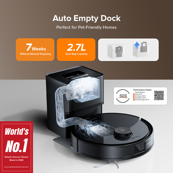 roborock q10 x5 robô aspirador e mop com base de esvaziamento automático