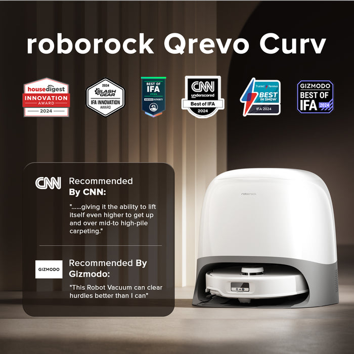 roborock qrevo curv robô aspirador com base multifuncional 3.0
