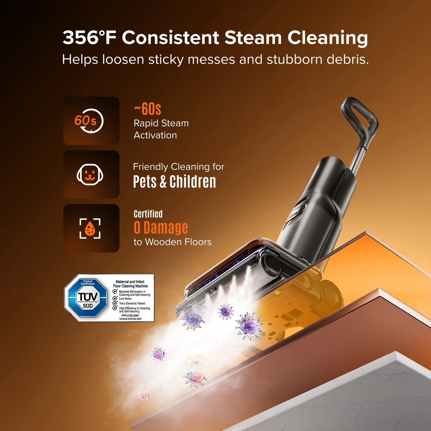 roborock f25 steam wet amp dry vacuum com vapor e se de alta temperatura