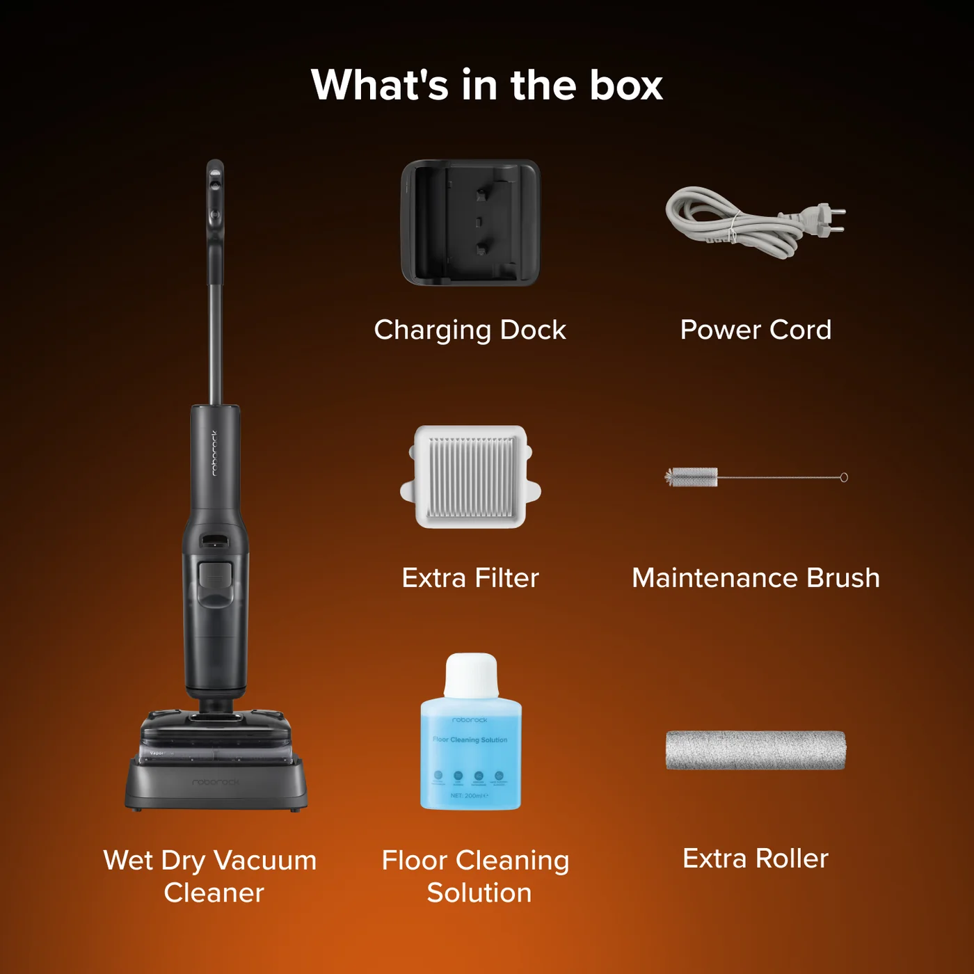 roborock f25 steam wet amp dry vacuum com vapor e se de alta temperatura