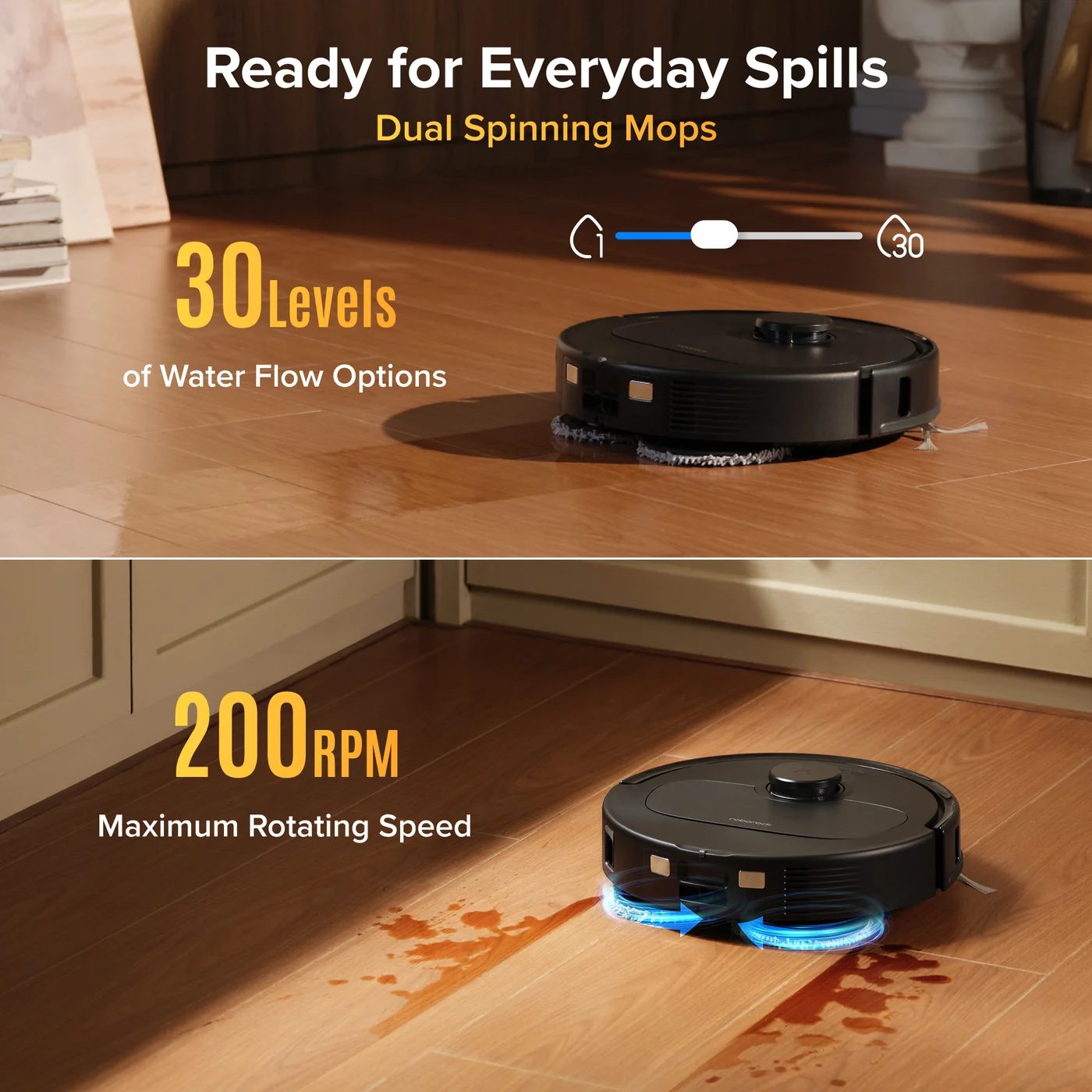 roborock qrevo s pro robot aspirador e esfregão - 18.500 pa de sucção e multif