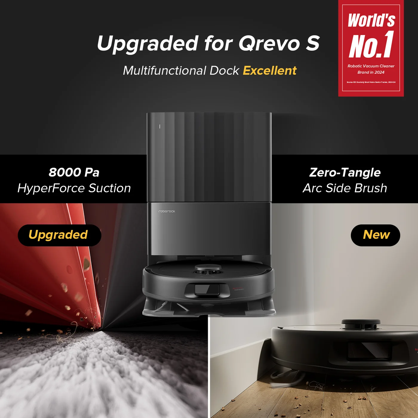 roborock qv 35a robot vacuum com dock multifuncional atualizado de