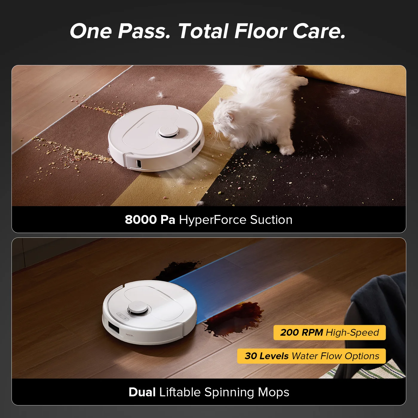roborock qv 35a robot vacuum com dock multifuncional atualizado de