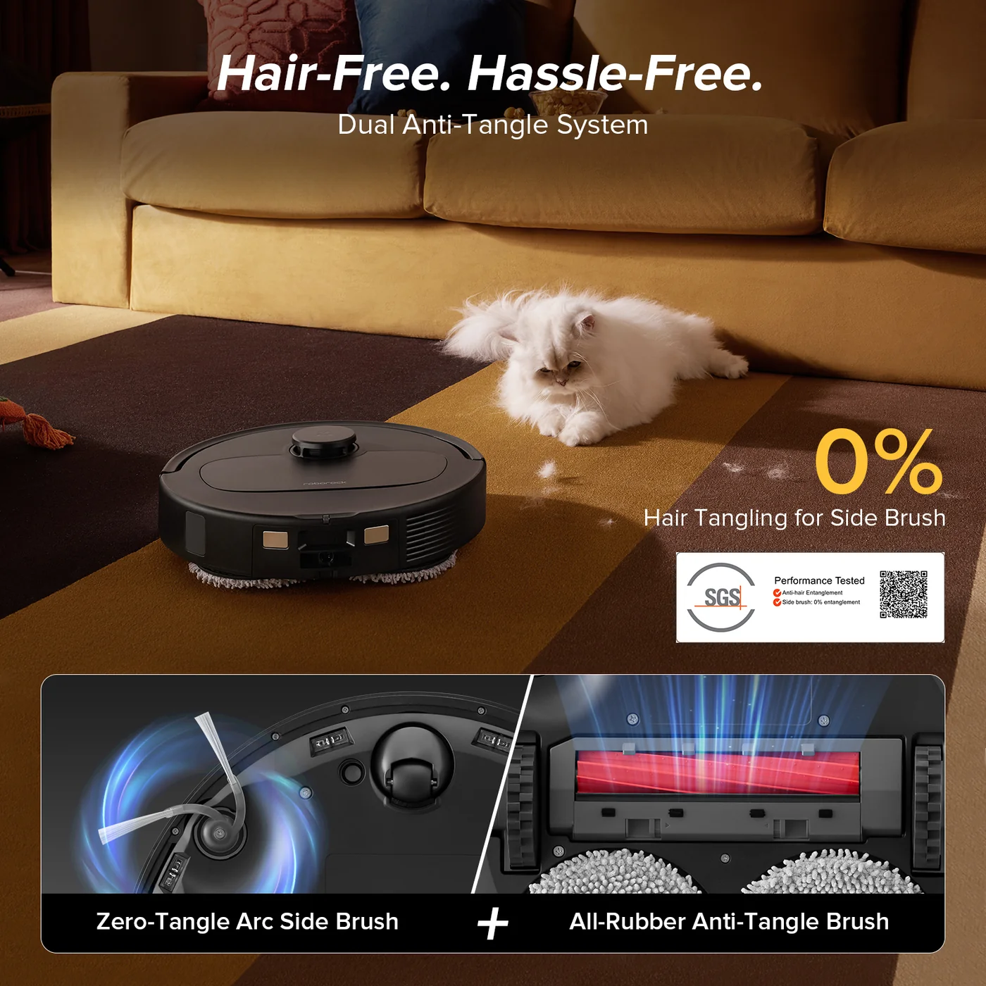 roborock qv 35a robot vacuum com dock multifuncional atualizado de