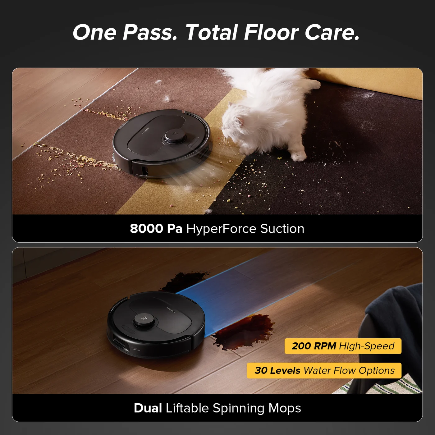 roborock qv 35a robot vacuum com dock multifuncional atualizado de
