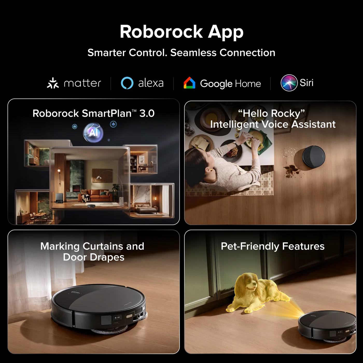 roborock saros 20 – adaptilift chassis 3.0 para cruzamento suave de limites