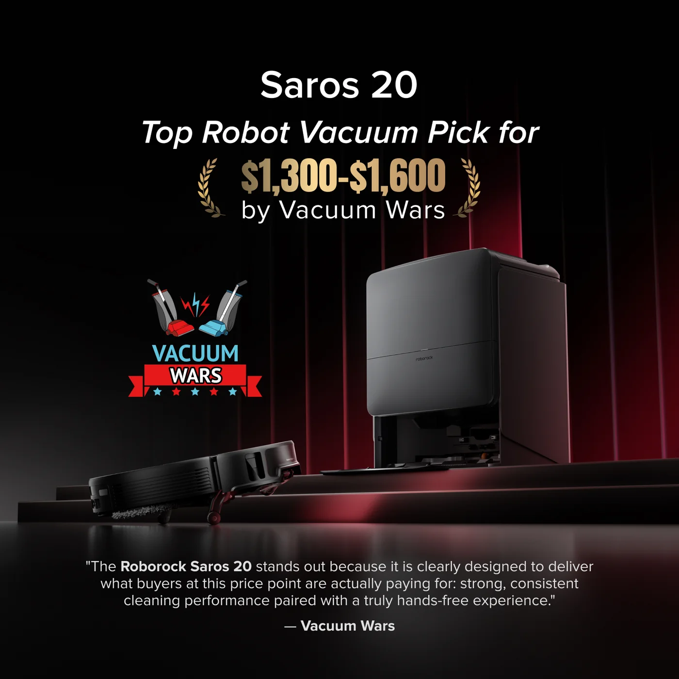 roborock saros 20 – adaptilift chassis 3.0 para cruzamento suave de limites